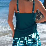 Tankini Modo Tie-Dye Top y Shorts