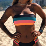 Bikinis Sexy a Bloques de Colores