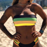 Bikinis Sexy a Bloques de Colores