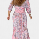 Dunya Vestido Casual de Verano con Escote en V