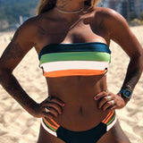Bikinis Sexy a Bloques de Colores