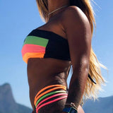 Bikinis Sexy a Bloques de Colores