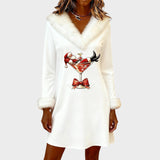 Rena | Vestido con Estampado Navideño