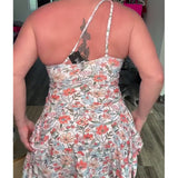 Bañador de Un Hombro Floral