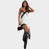 Glad | Vestido Estilo Lencero con Encaje