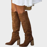 Diane | Botas de Caña Altas de Ante