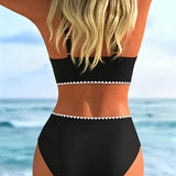 Bikini de Dos Tirantes con Contraste