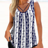 Tankini de dos piezas estampado