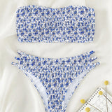 Bikini Petit Imprimé Floral Bandeau