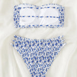 Bikini Petit Imprimé Floral Bandeau