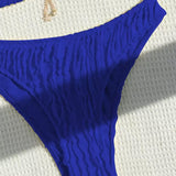 Bikini Sexy Color Sólido de Dos Piezas Triángulo