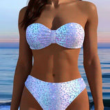 Bikini Impreso Leopardo Bandeau
