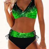 Bikini a rayas multicolor