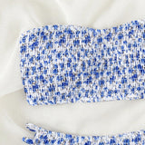 Bikini Petit Imprimé Floral Bandeau