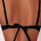 Conjunto de Bikini Sexy Espalda Descubierta
