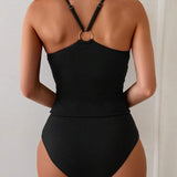 Tankini Adelgazante de Dos Piezas Triángulo