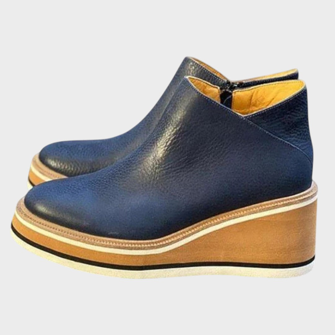 Vina | Botines de Piel con Plataforma