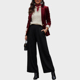 Verina | Pantalón de Pierna Ancha con Brillante