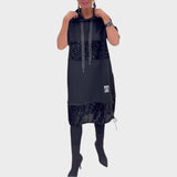 Kiva | Vestido con Lentejuelas y Capucha