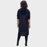 Kiva | Vestido con Lentejuelas y Capucha