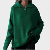 Eliana | Suéter de Punto con Cuello Alto y Cremallera