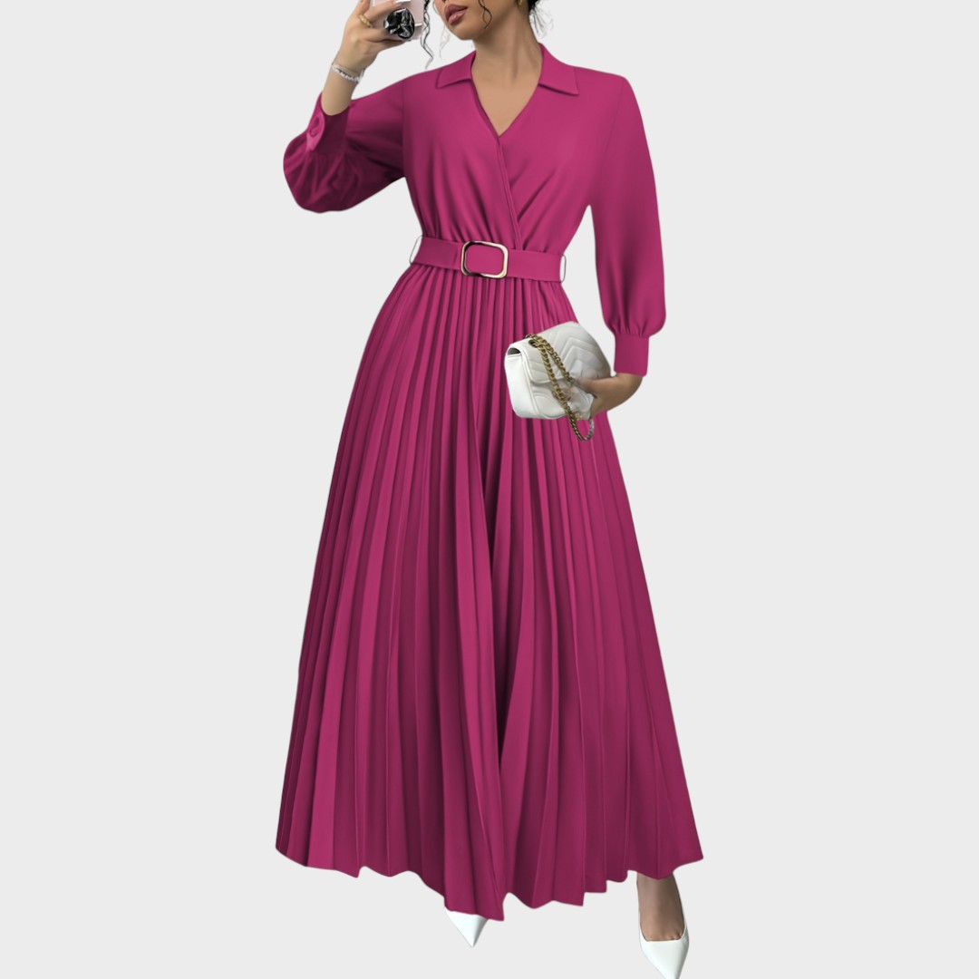 Margot | Vestido Largo Plisado
