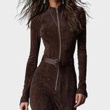 Cayetana | Vestido Largo de Ante