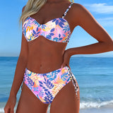 Impresión de Bikini Bralette Hoja