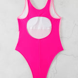 Trendy bañador de una pieza en colores contrastantes