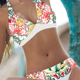 Bikini con motivo floral