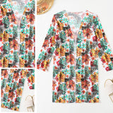 Bikinis con estampado floral y cubre-bikini