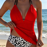 Tankini Tirantes Espagueti Costuras Halter