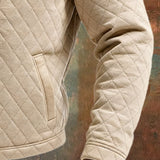 Martín - Chaqueta de plumas beige de piel