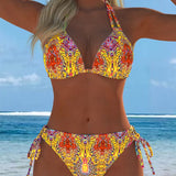 Bikini Colorido con Estampado