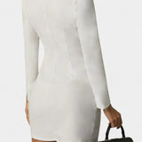 Heidi Vestido Blazer de Doble Botonadura con Corte Estructurado