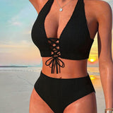 Bikini Texturizado Halter