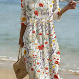 Nicole | Vestido Floral Elegante