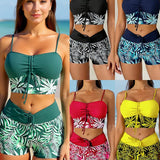 Bikini de Cintura Alta Boyleg Impreso
