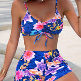 Bikini de Dos Piezas con Estampado Floral