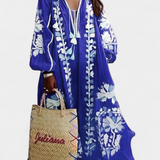 Alessia Vestido Floral de Manga Larga y Estilo Bohemio