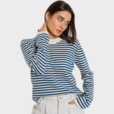 Francisca | Suéter de Manga Larga a Rayas