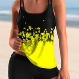 Conjunto de tankini con estampado floral