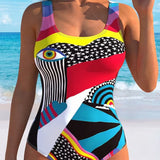 Maillot de Baño de Una Pieza Estampado Estrellas