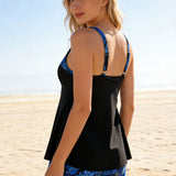 Tankini Sin Mangas Corte Cuadrado