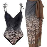 Conjunto de falda de playa y bañador de una pieza