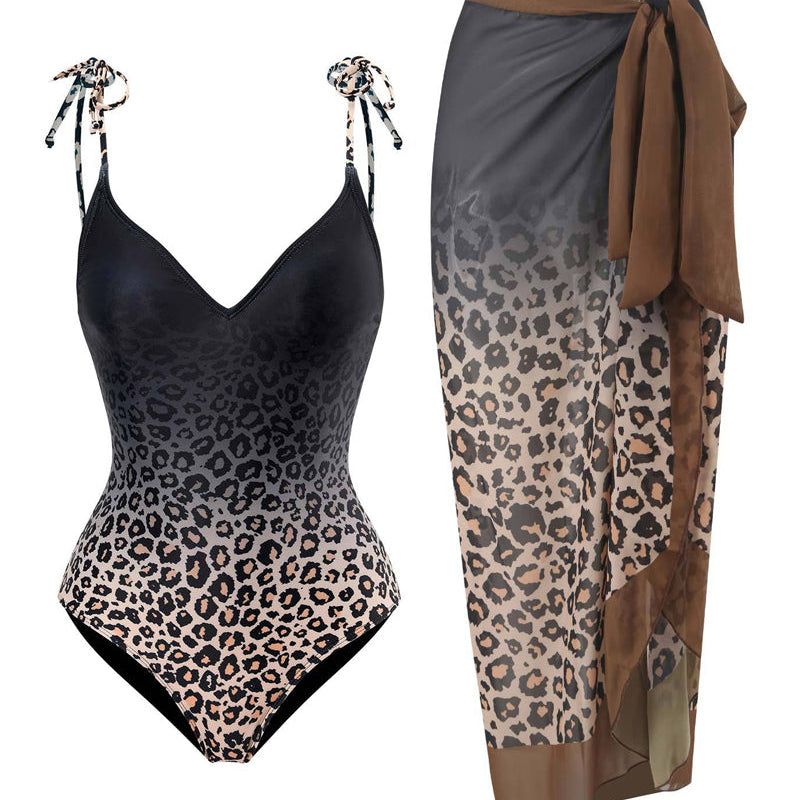 Conjunto de falda de playa y bañador de una pieza