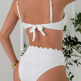 Bikini con Ligueros de Perlas Sexy