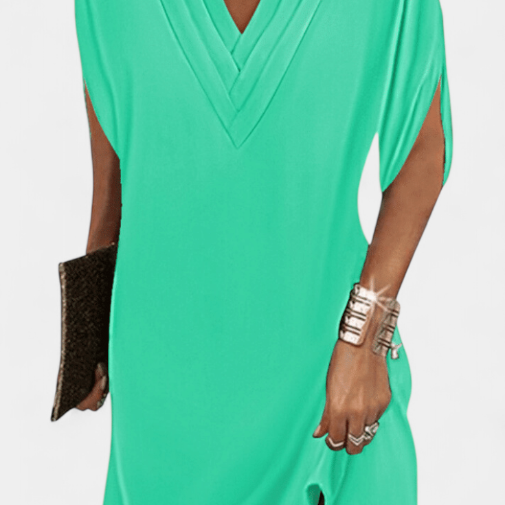Lesley Vestido Shift Elegante con Escote en V