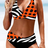 Bikini a rayas multicolor