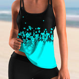 Conjunto de tankini con estampado floral